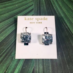 Kate Spade Silver Glitter Earrings